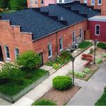 Exterior of Senior Building and Courtyard